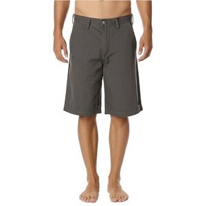 VOLCOM Shorts Mens Size 28 Dark Grey Casual Button‎ Fly Skater Streetwear